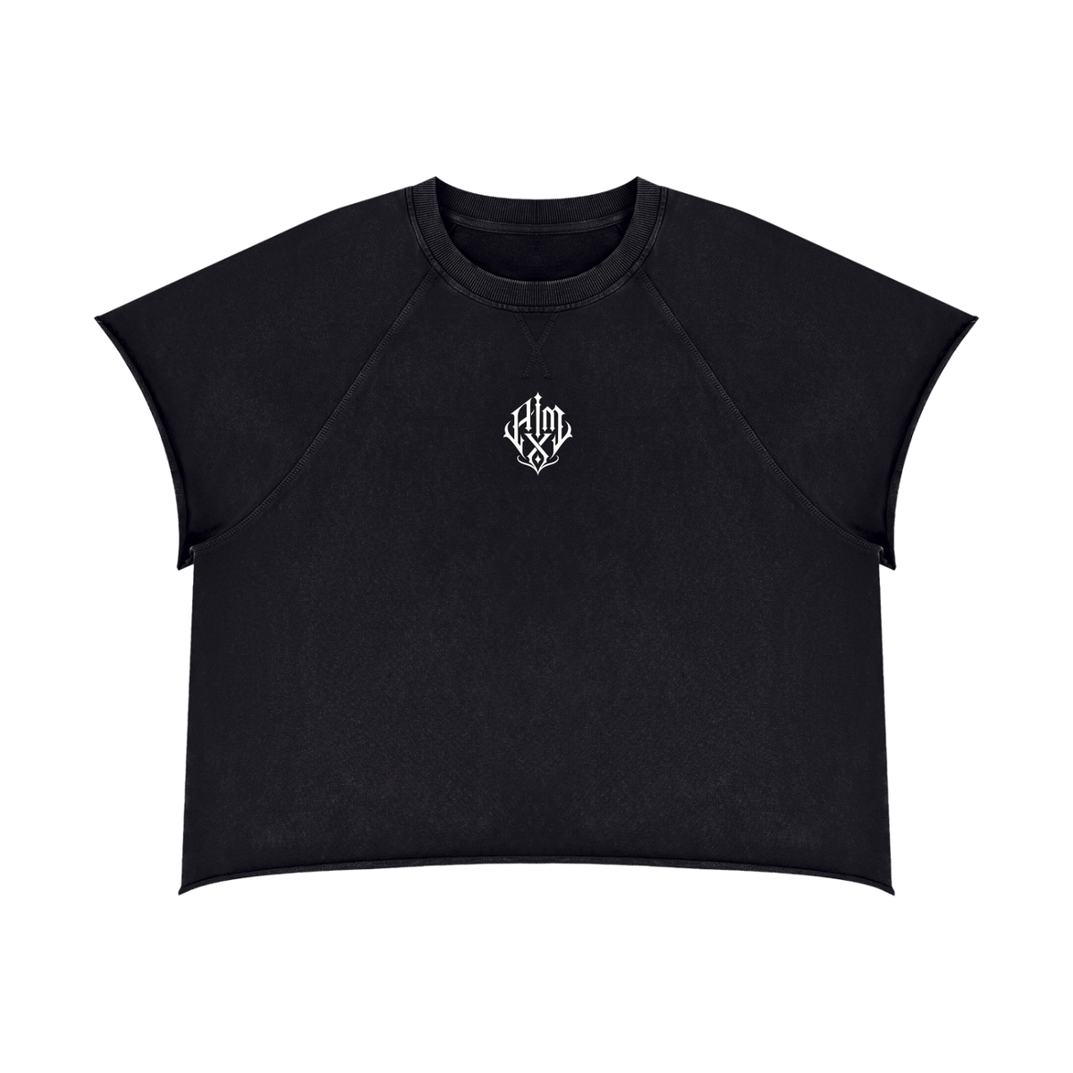 Vintage Wash Raw Edge Boxy Tee | NEVER STOP