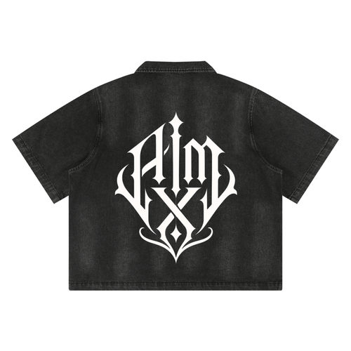 Full-Zip Denim Shirt | AIMX